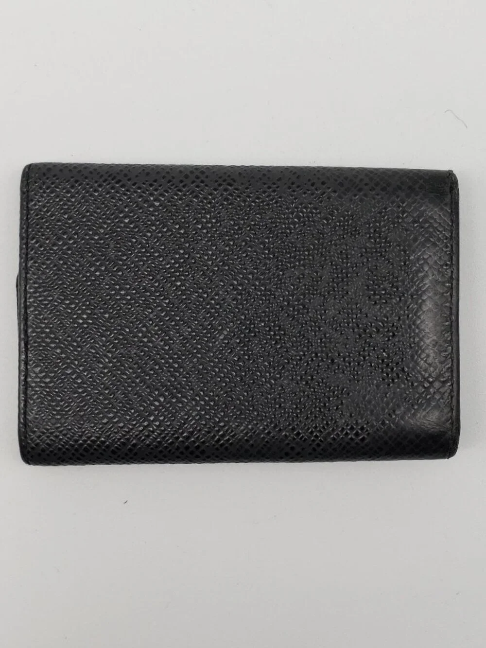 Authentic Louis Vuitton 6-Key Holder – Black Leather – Silver Hardware